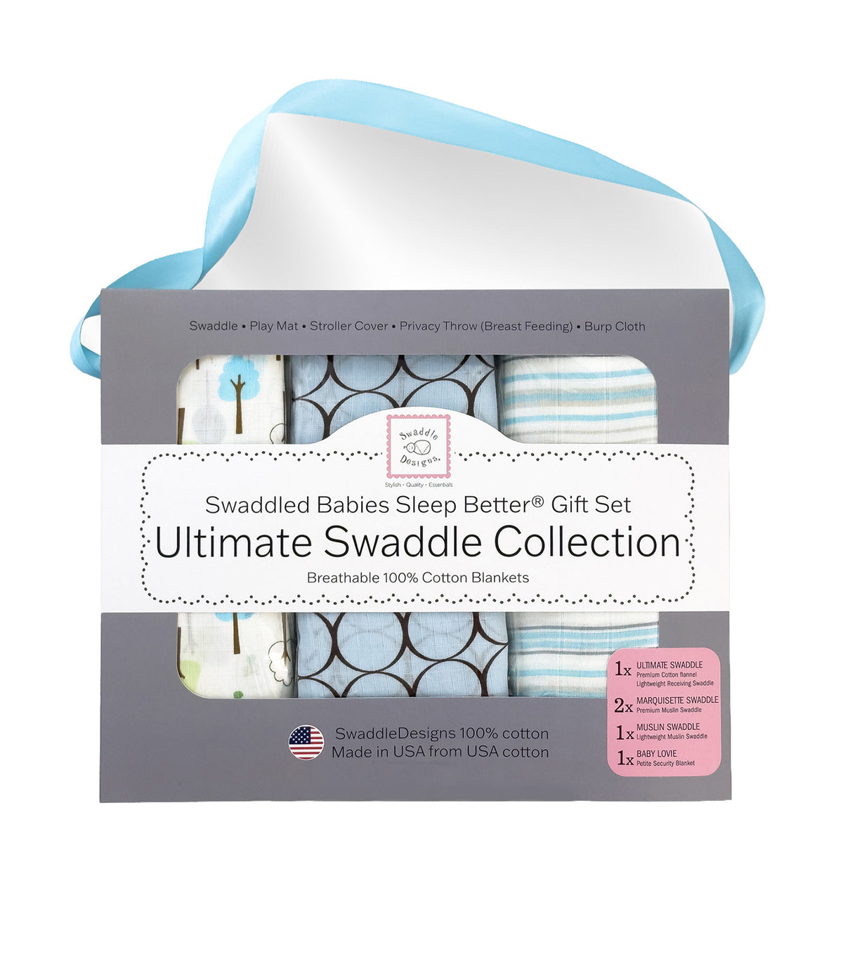 Babies Sleep Better® Ultimate Swaddle Collection Gift Set BL004