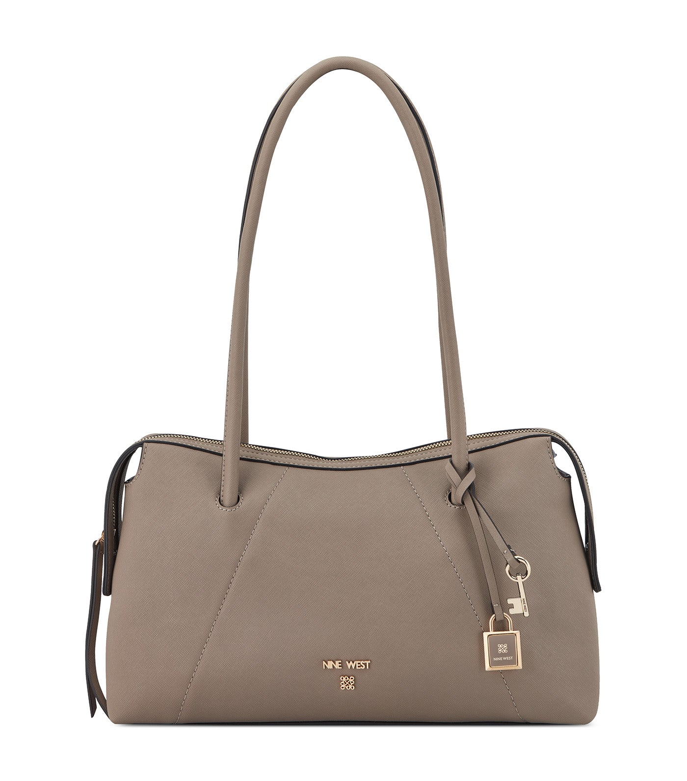 Darika Shoulder Satchel Dark Mushroom