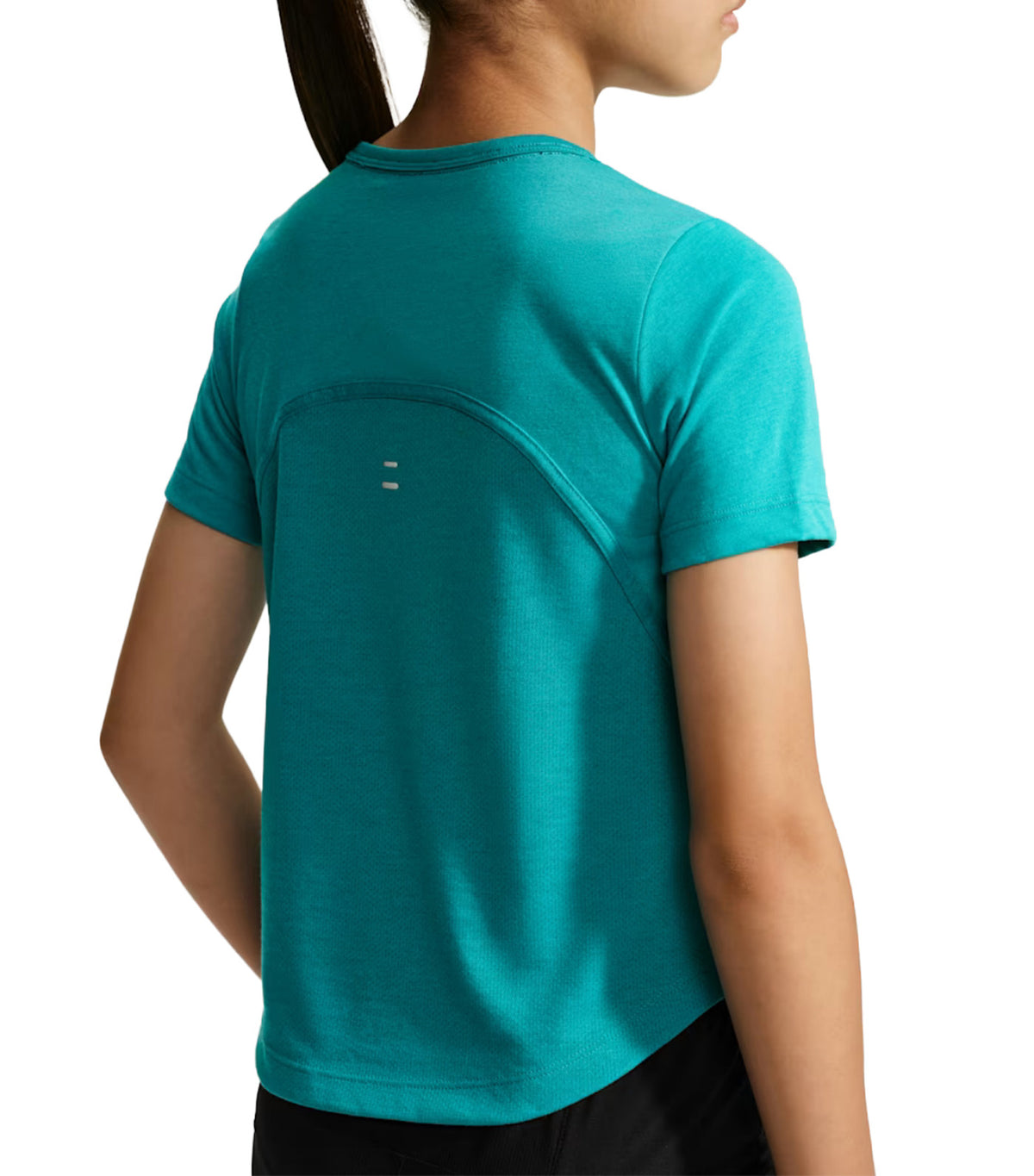 Tempo Older Kids' Girls' Dri-FIT Short-Sleeve Top Energy/White
