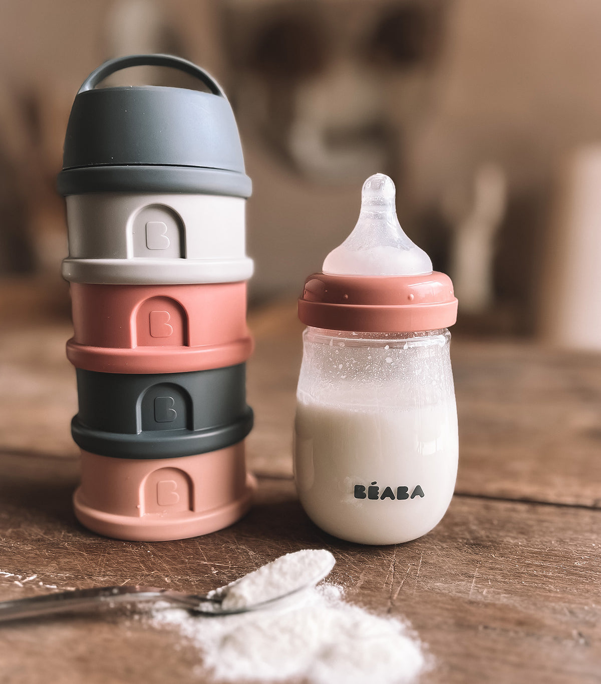 Formula & Snack Container Mineral/Pink