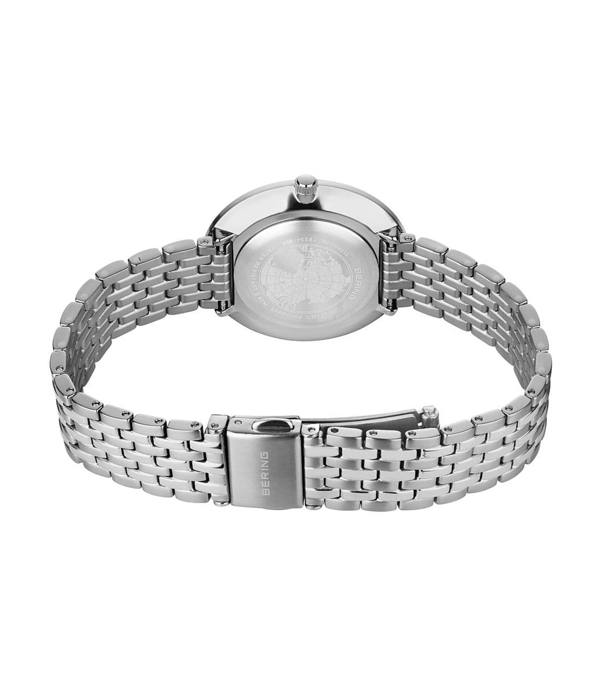 19334-004 Women's Titanium White Dial Quartz Watch Silver