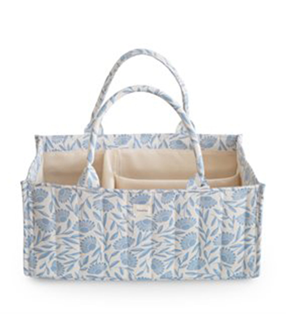 Diaper Caddy Blue Flowers