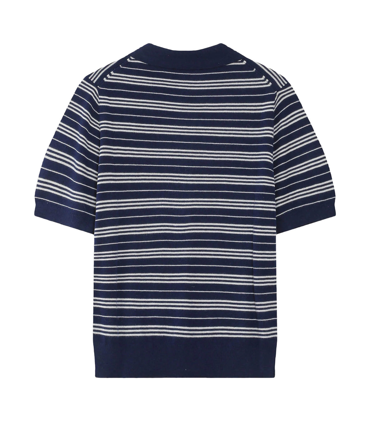 Veracruz Striped Short-Sleeve Polo Marine