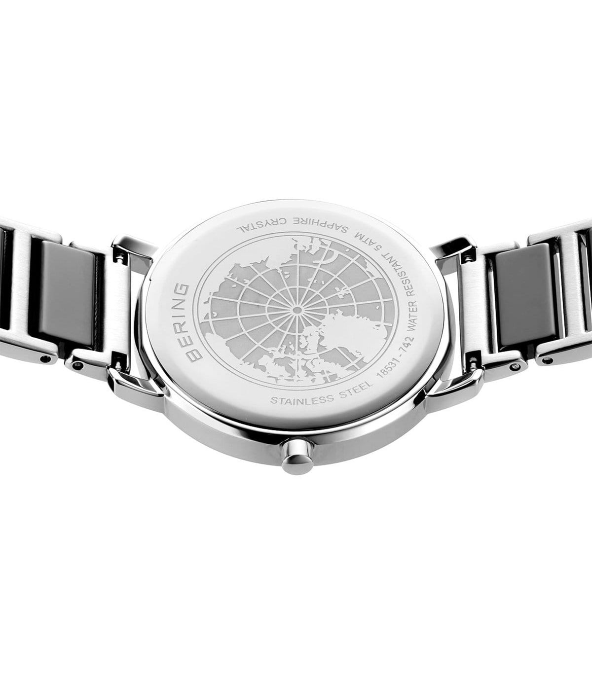 18531-742 Women's Ceramic Steel Watch Silver/Black