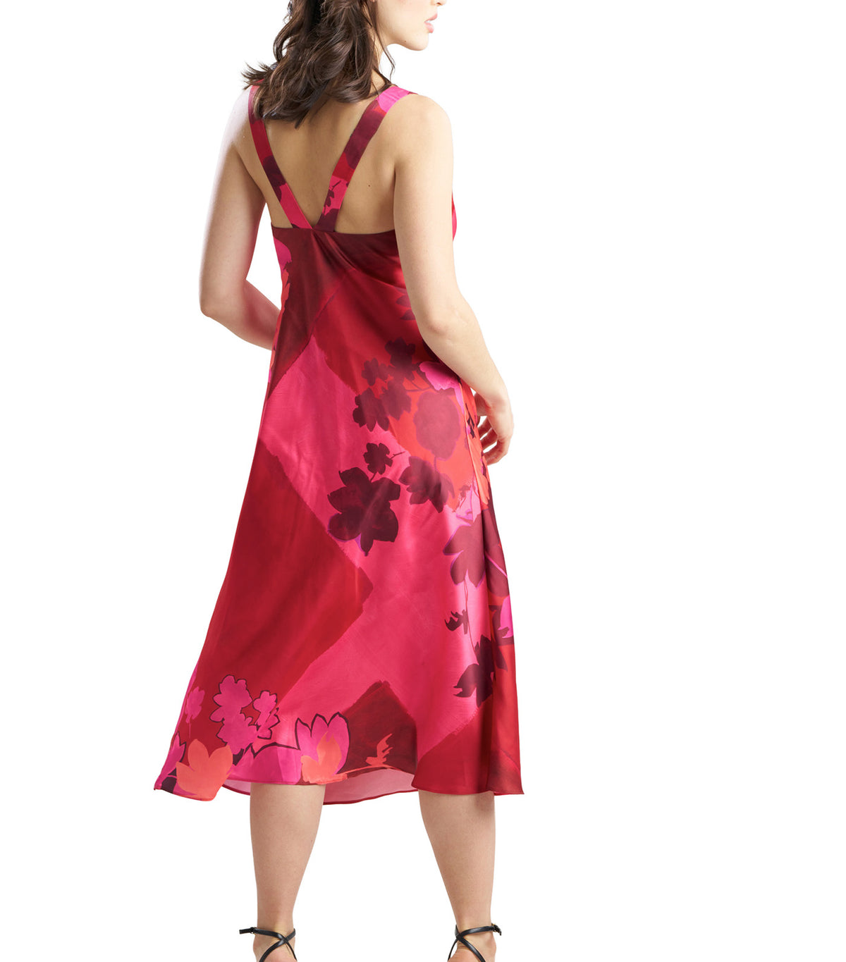 Coromandel Printed Stretch Satin Slip Dress Mag