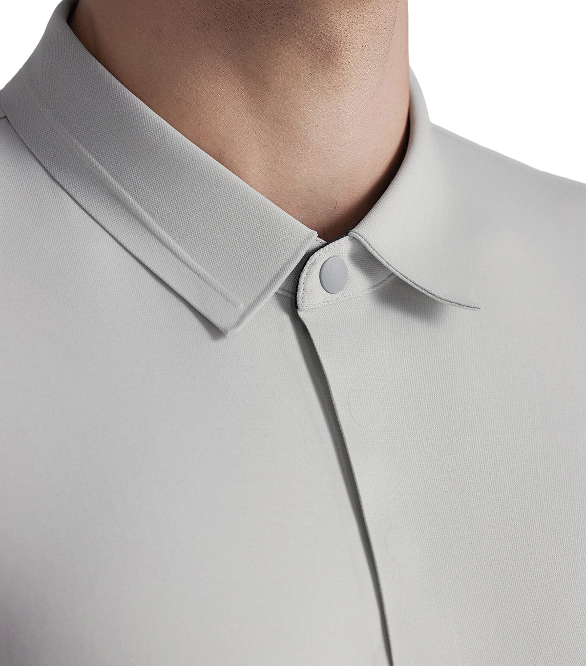 Men's Essential Smart Casual Polo Shirt Light Gray
