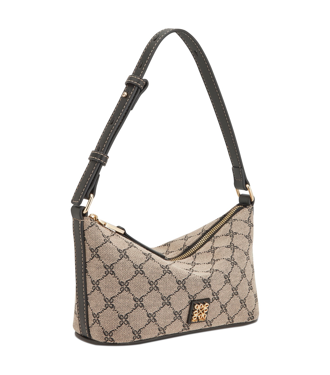 Anders Shoulder Bag Natural Logo/Black
