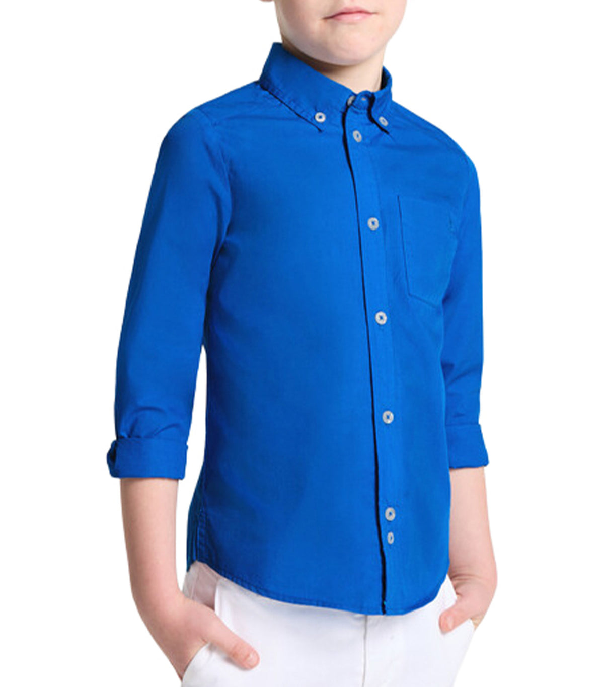Contrebasse Longsleeve Polo Bleu Roi