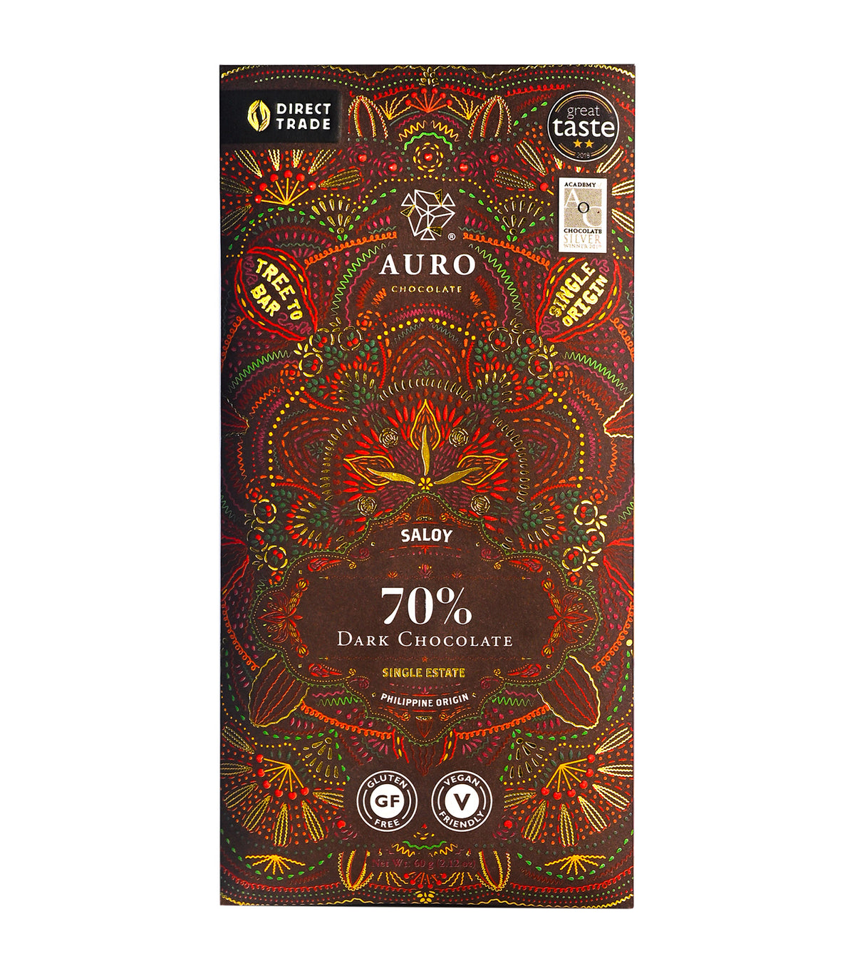 70% Dark Chocolate Saloy (60G)