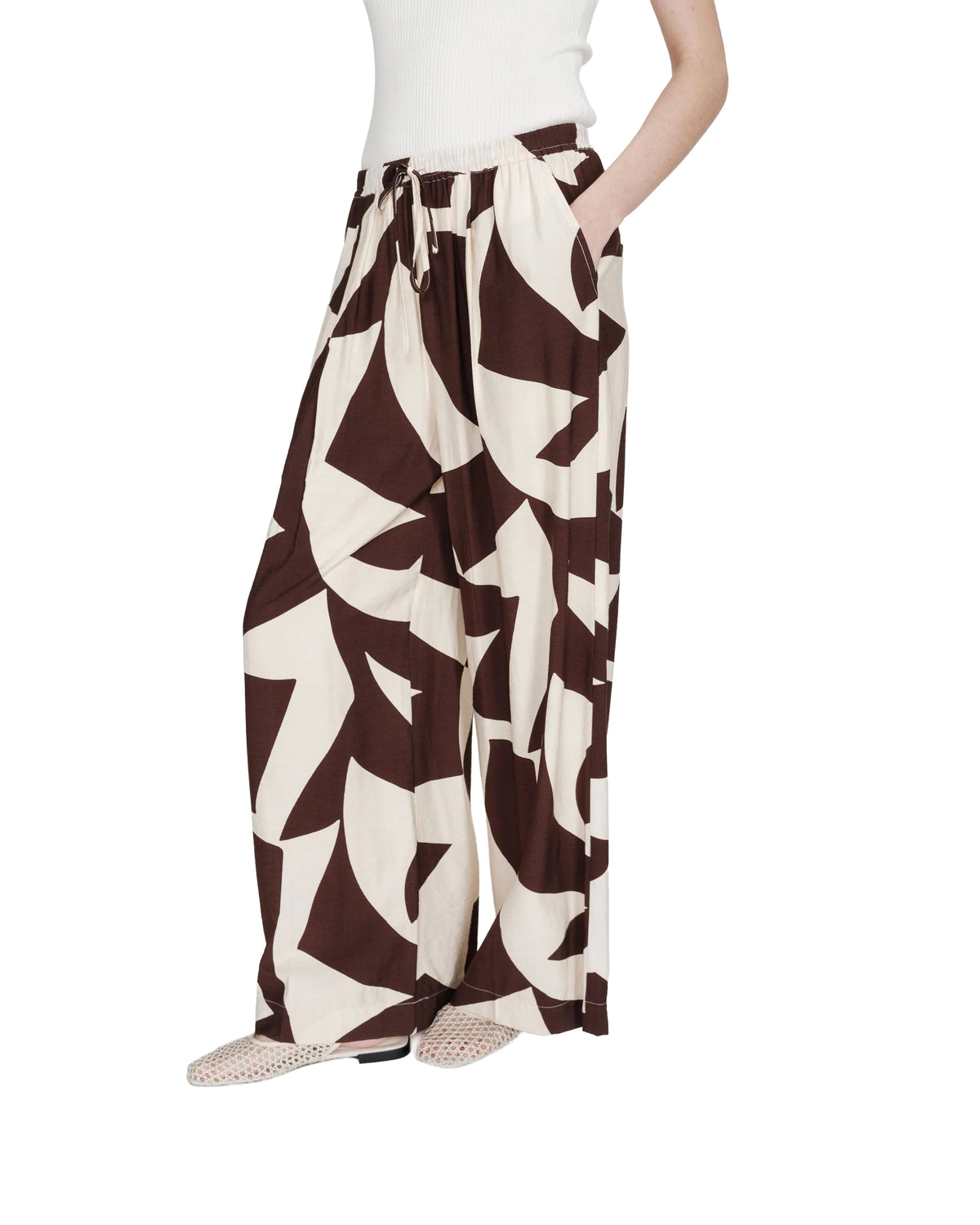Veni Wide Trousers Chocolate