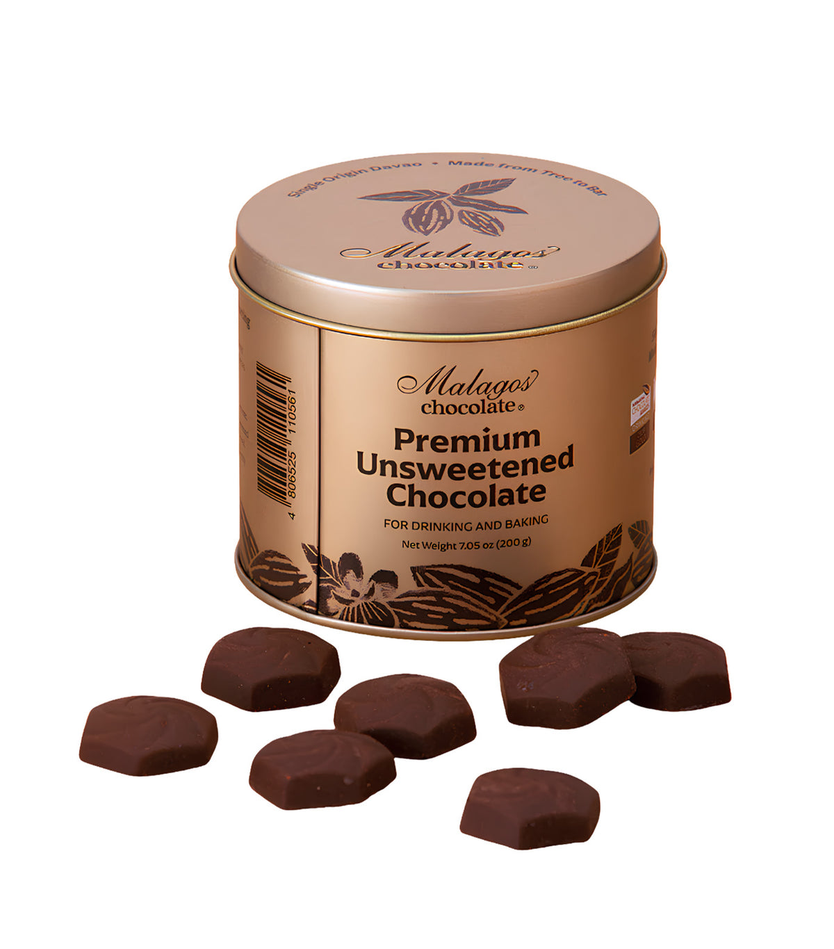 Premium Unsweetened Chocolate, 200g