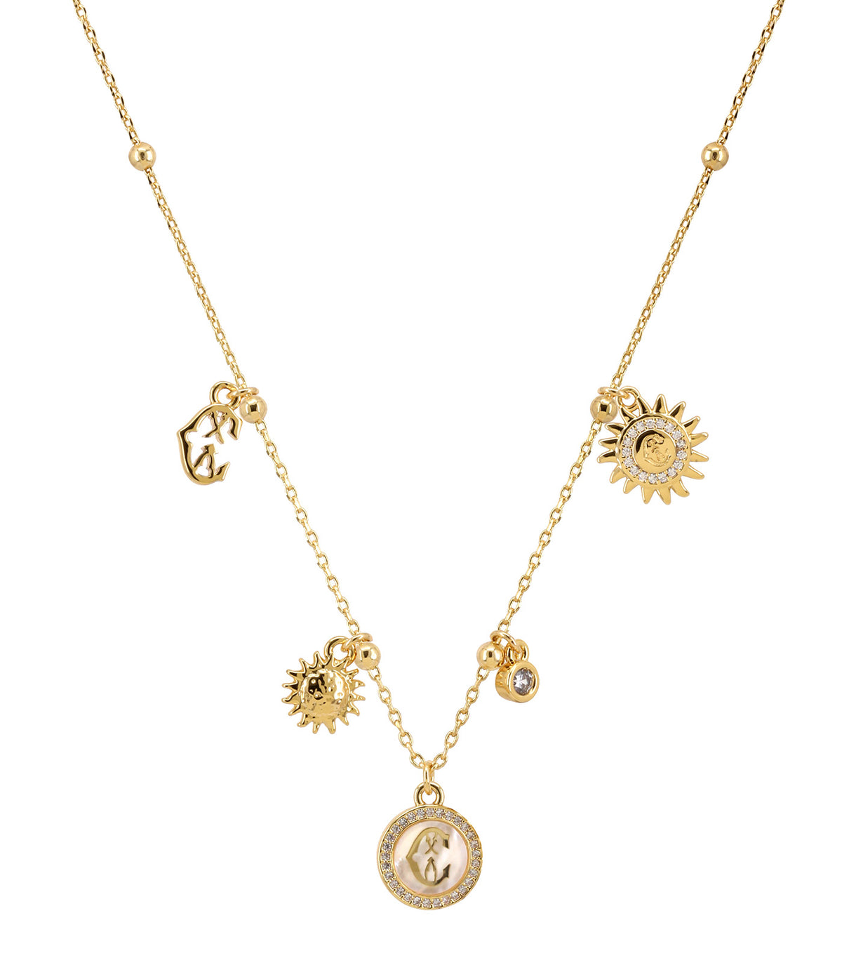St. Tropez Sunflare Necklace Yellow Gold