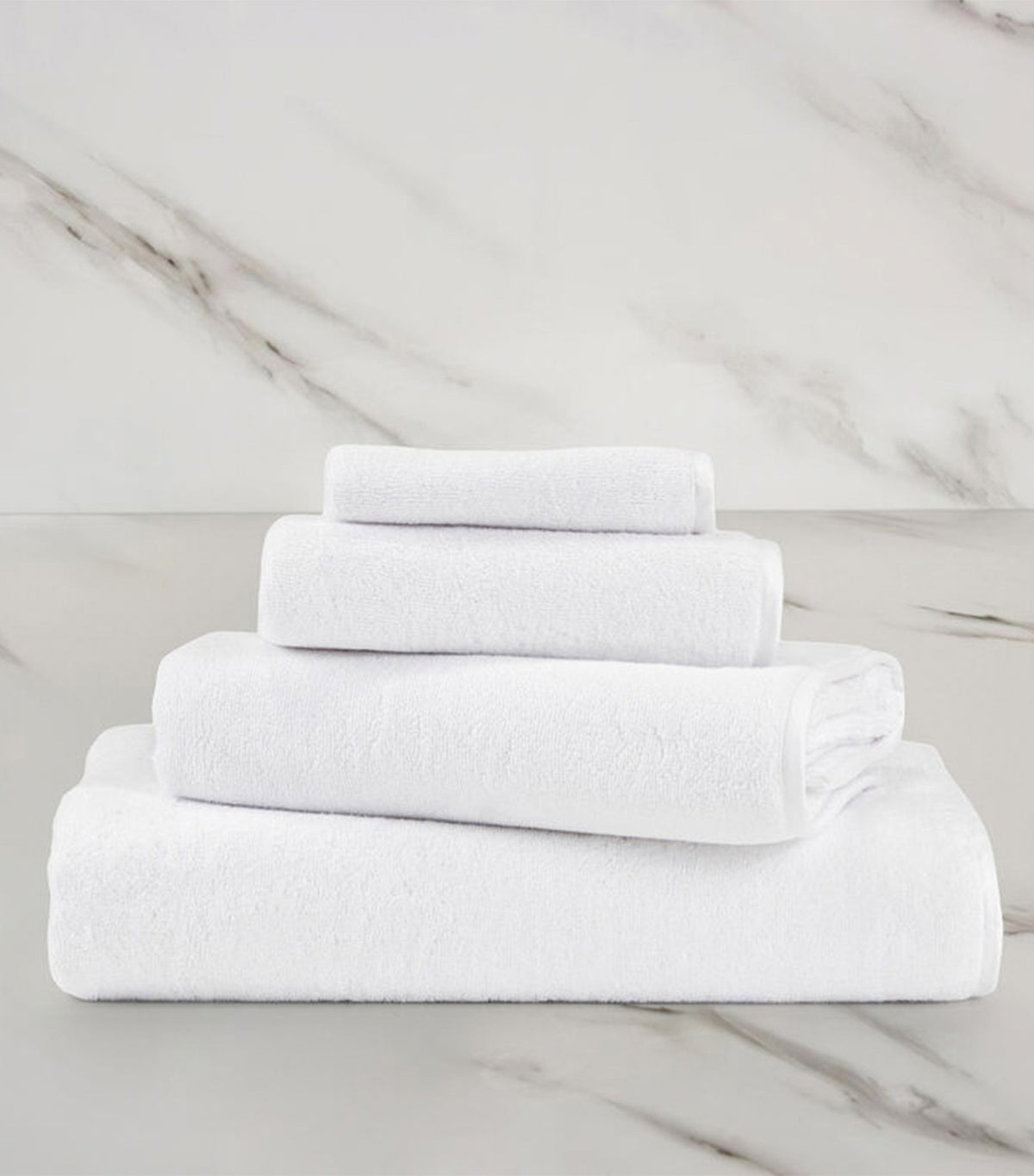 Plush Bath Towel White