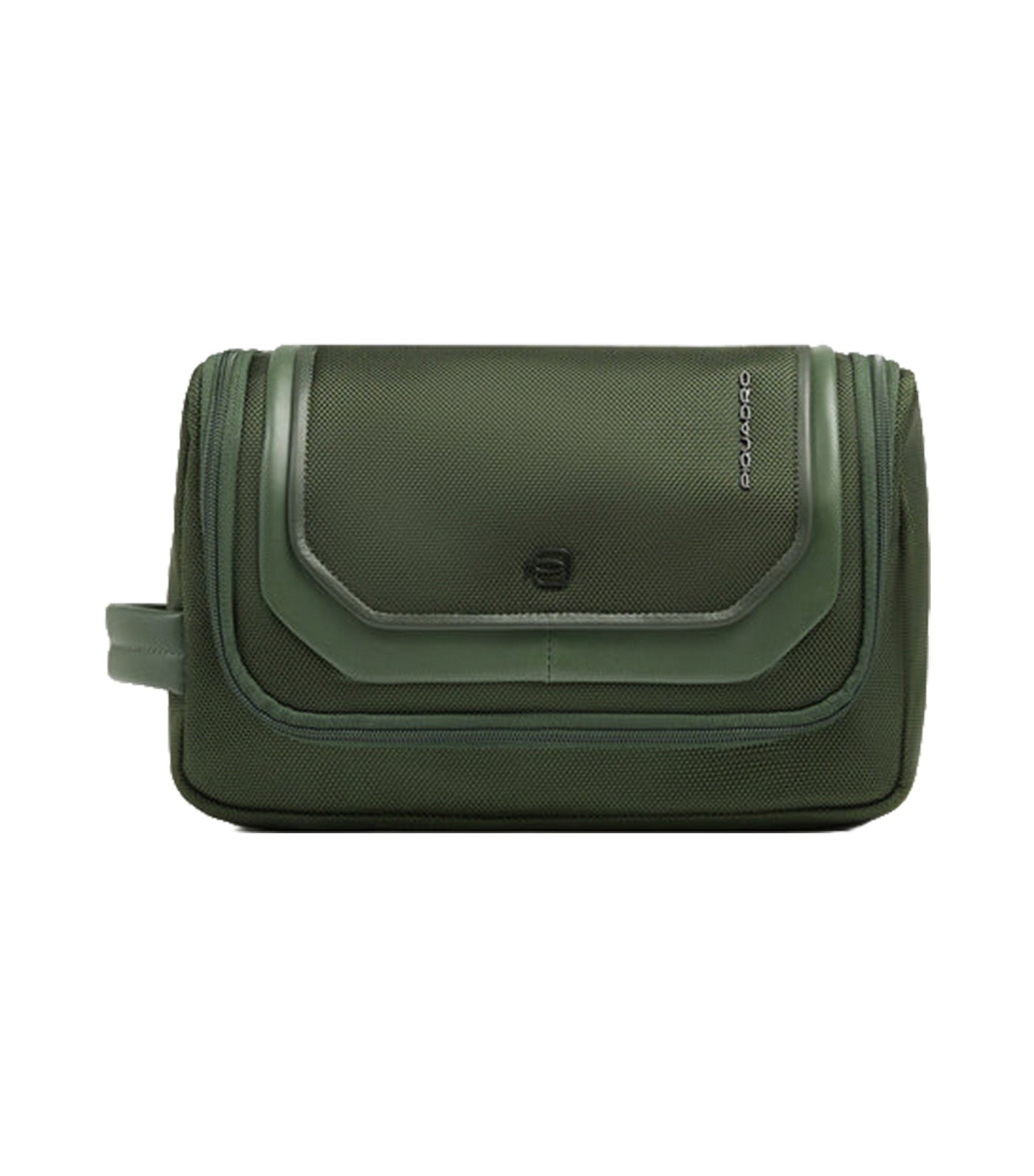 Toiletry Bag in Recycled Textile Green