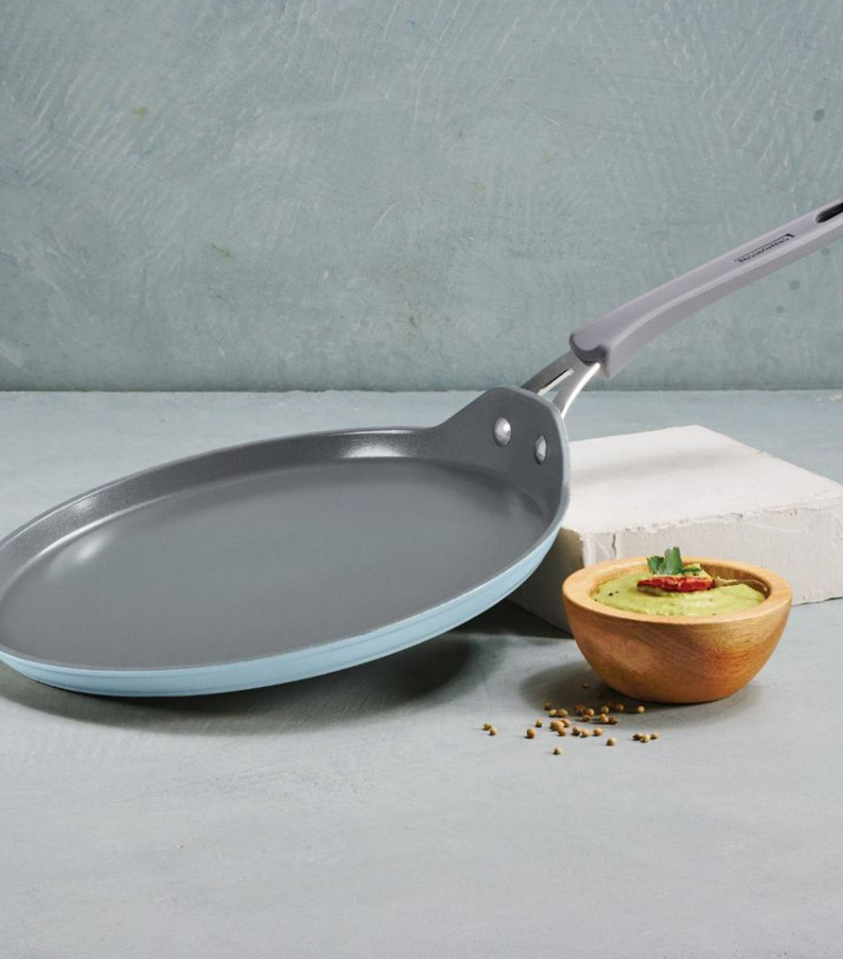 Vela Cold Forged Aluminum Dosa Tawa Blue
