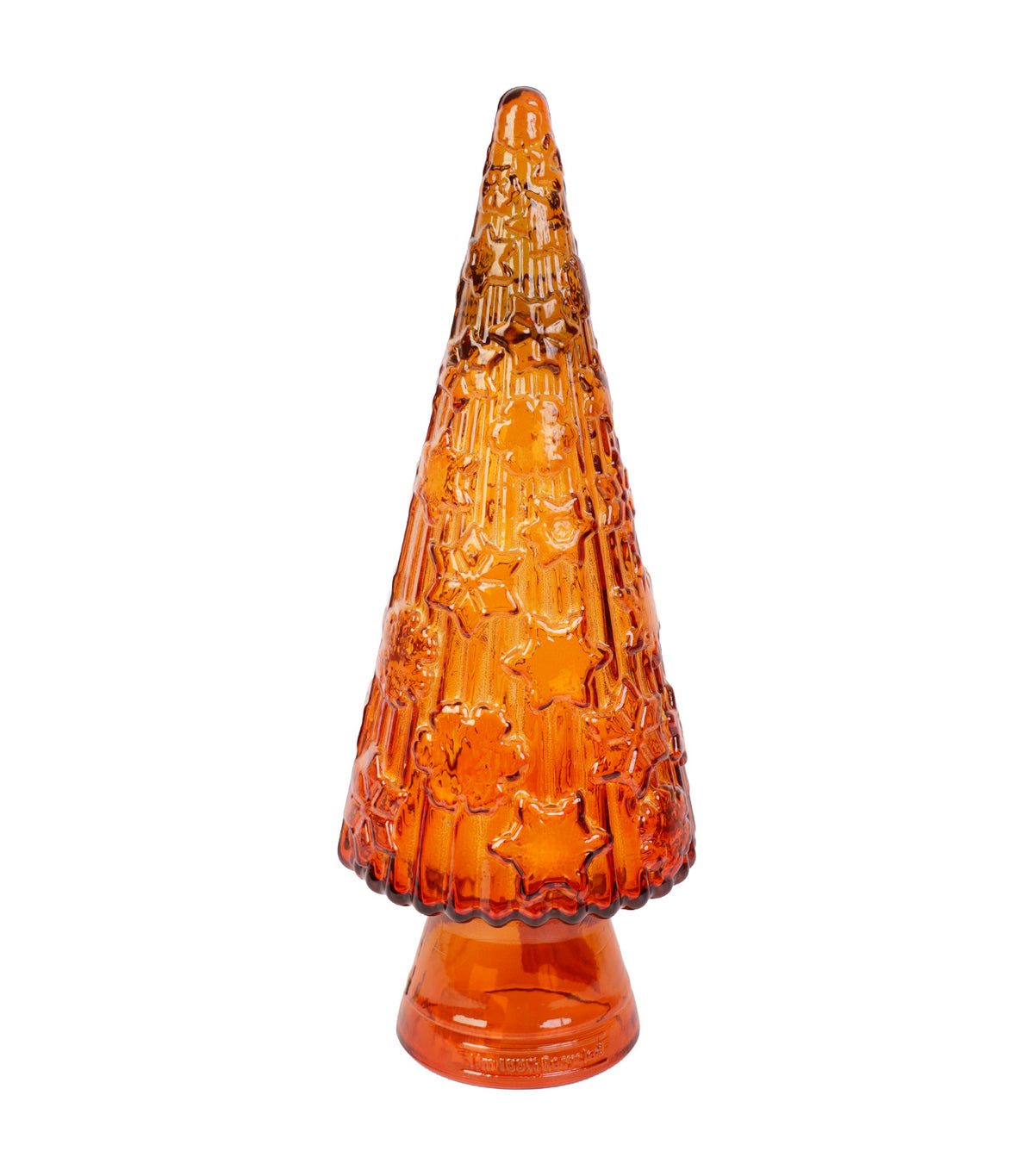 Glass Christmas Tree Orange