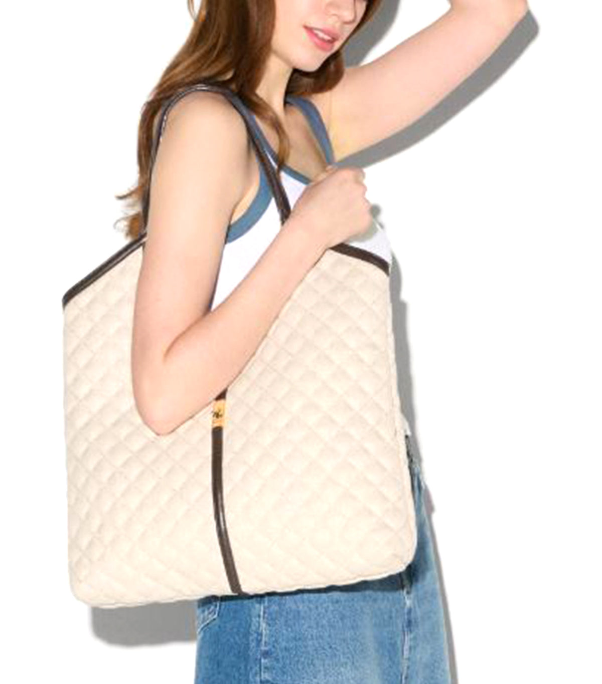 Large Astor Tote Sandy Linen