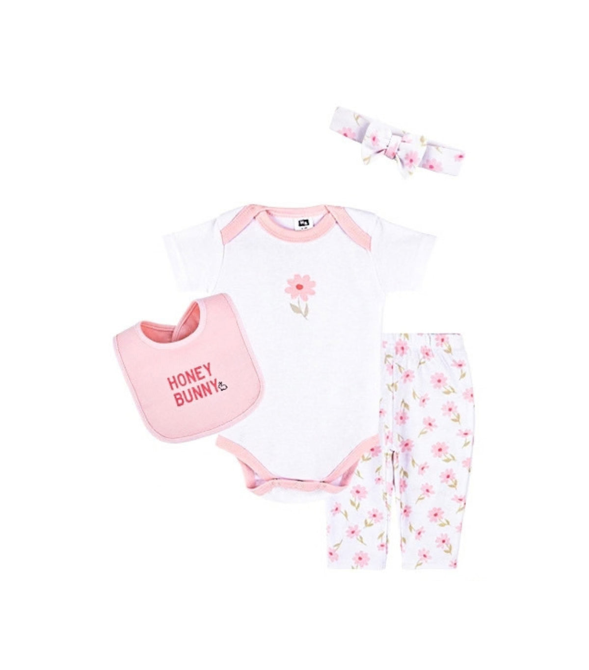 8pc Grow with Me Set Pink Honey Bunny