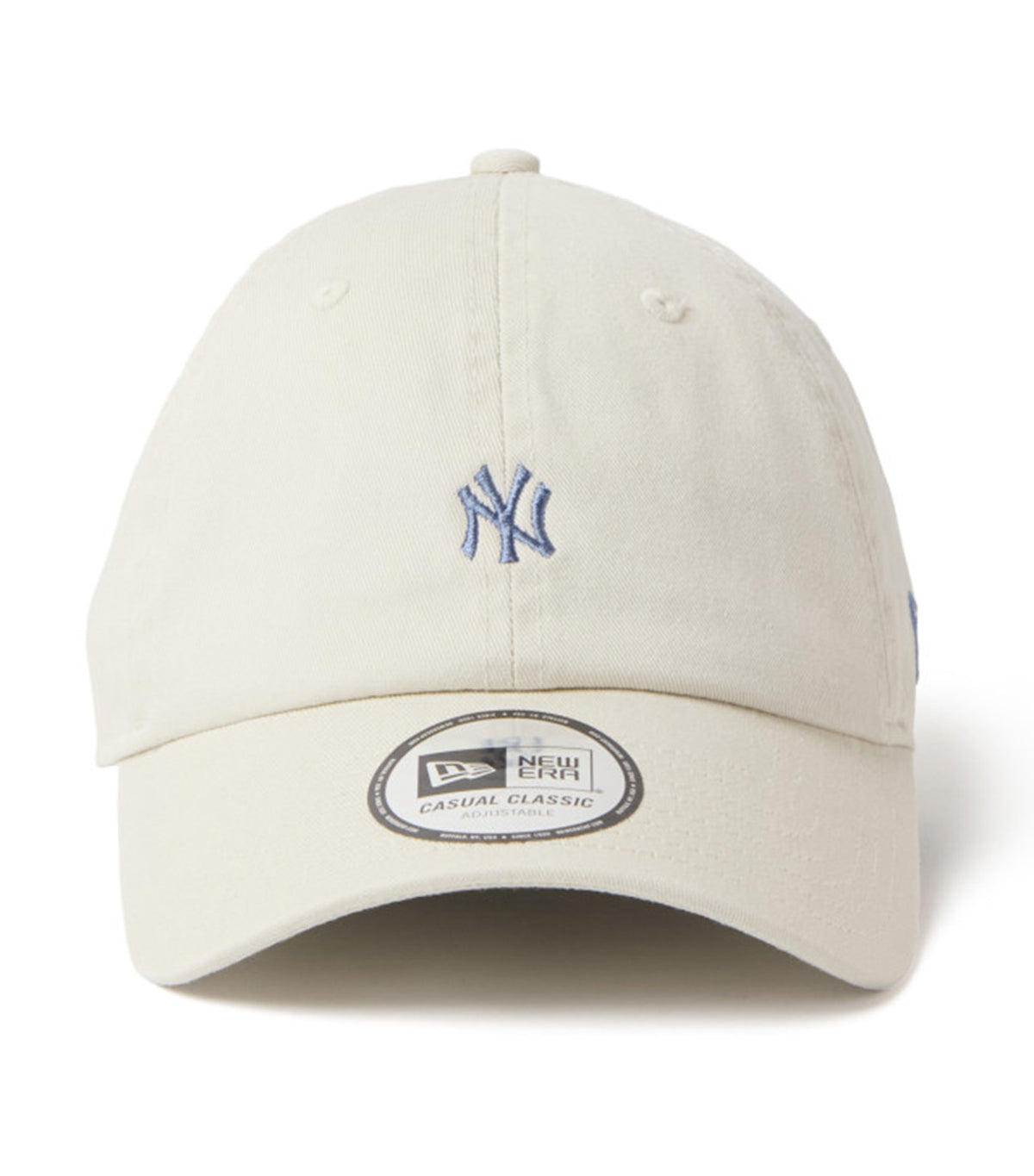 New York Yankees Mini Logo Casual Classic Cap Ivory