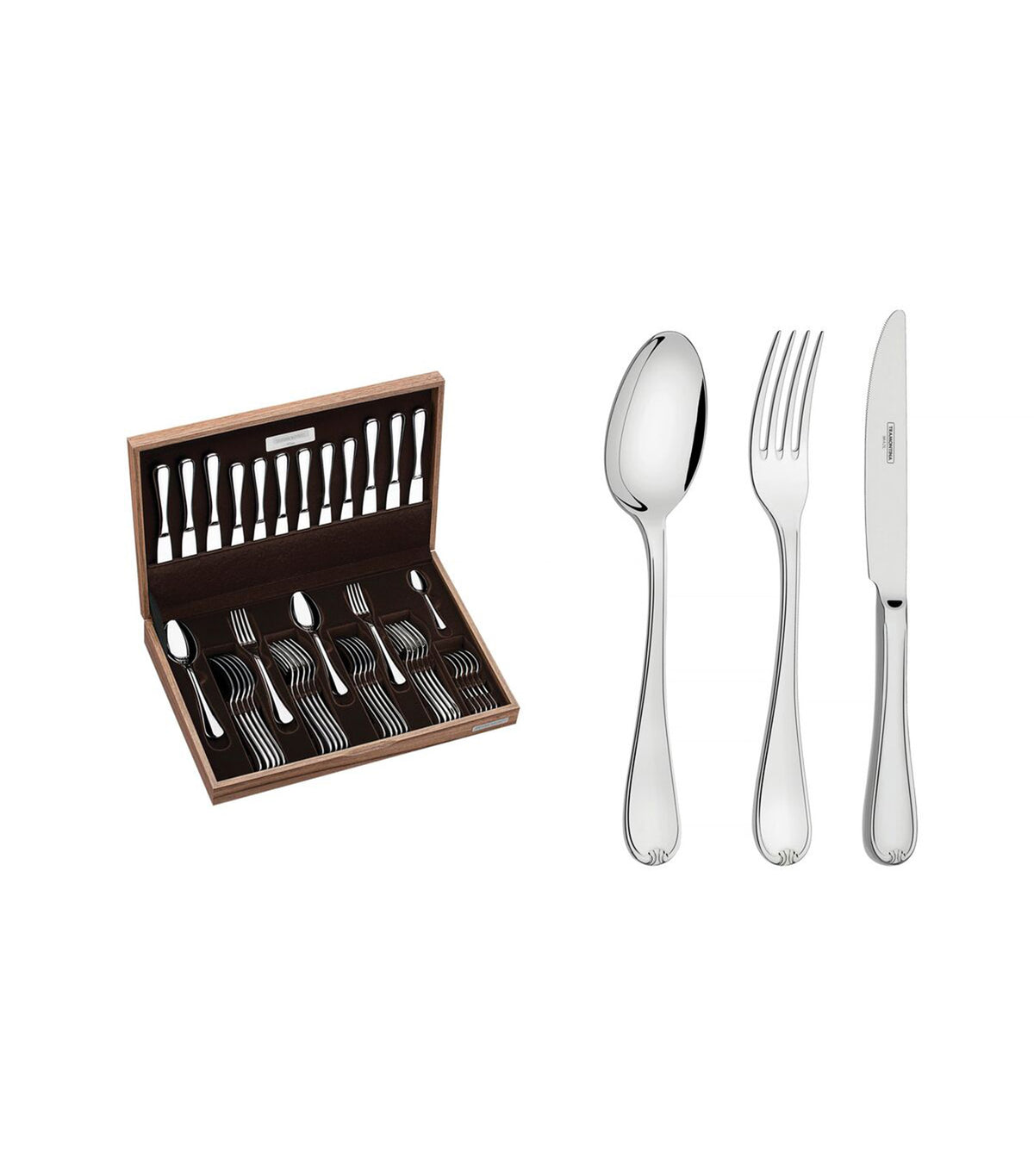 Vicenza Cutlery Set Set of 42 Silver