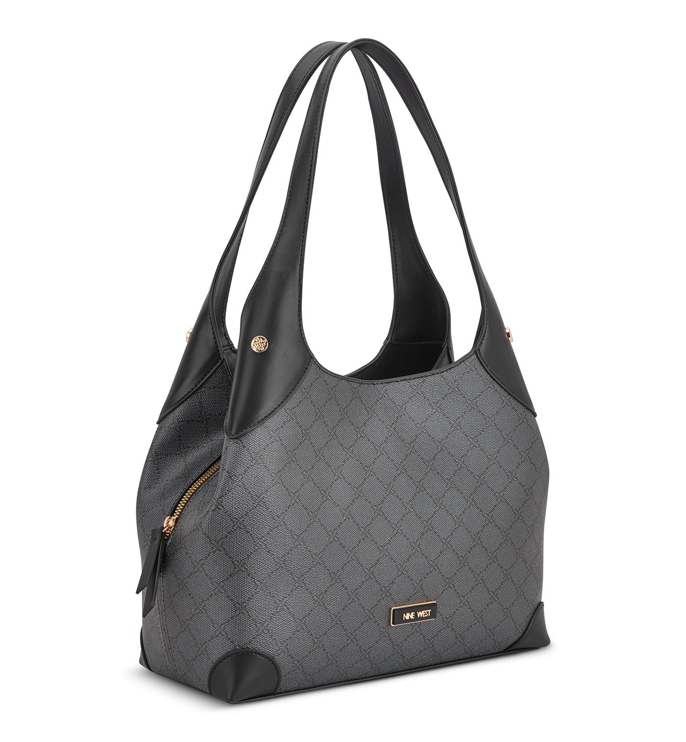 Eamon 3 Comp Shoulder Bag Onyx Lgo