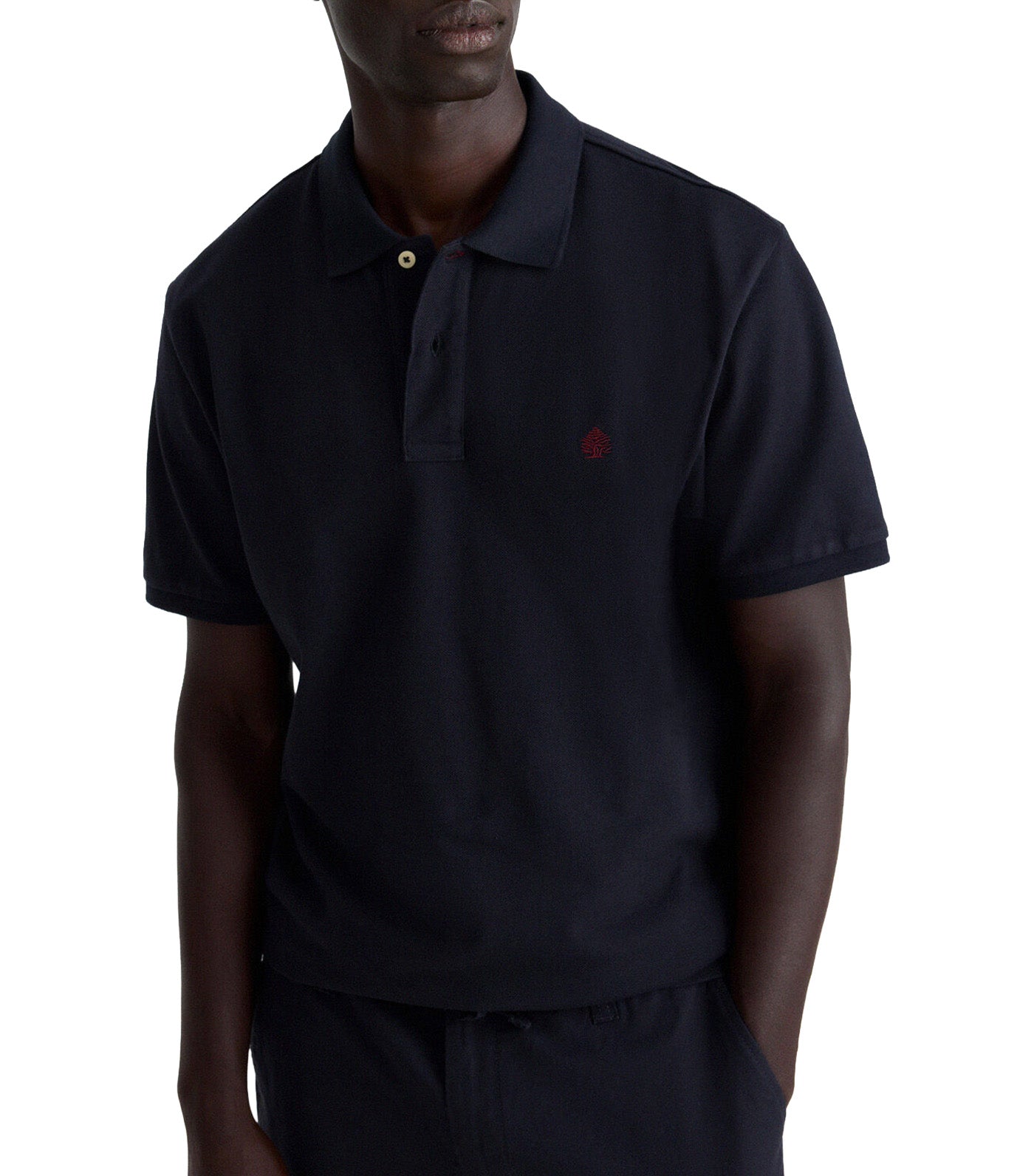 Piqué Basic Regular Fit Polo Shirt Dark Blue