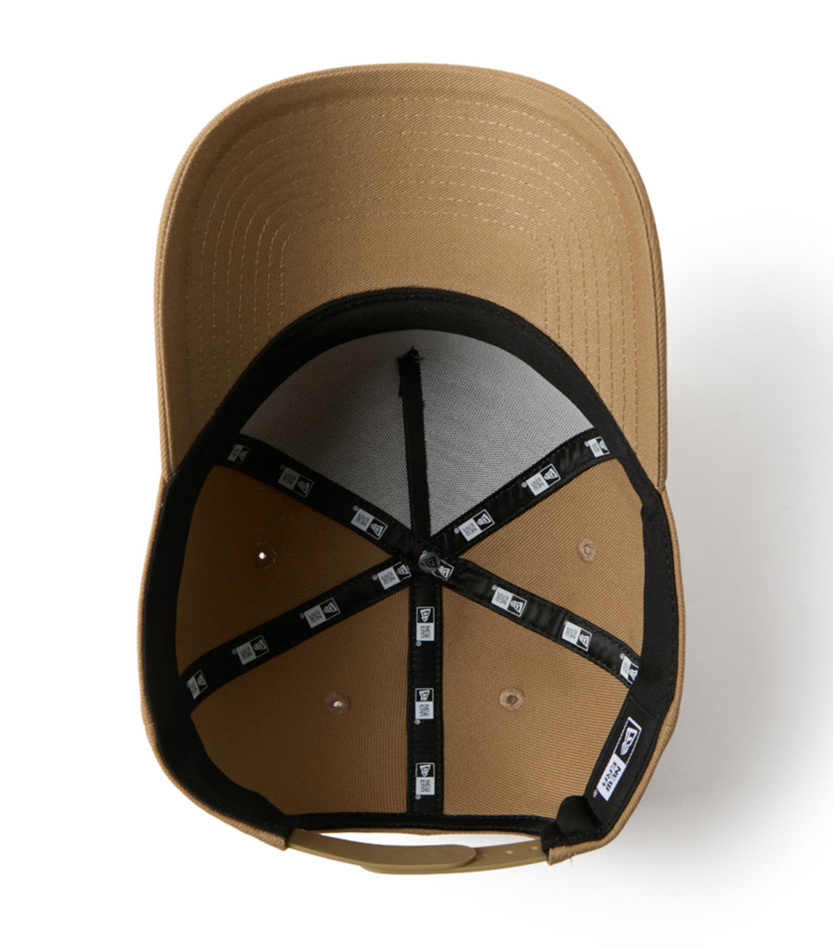 Wordmark Brand Name Logo 9FORTY A-Frame Snapback Cap Khaki