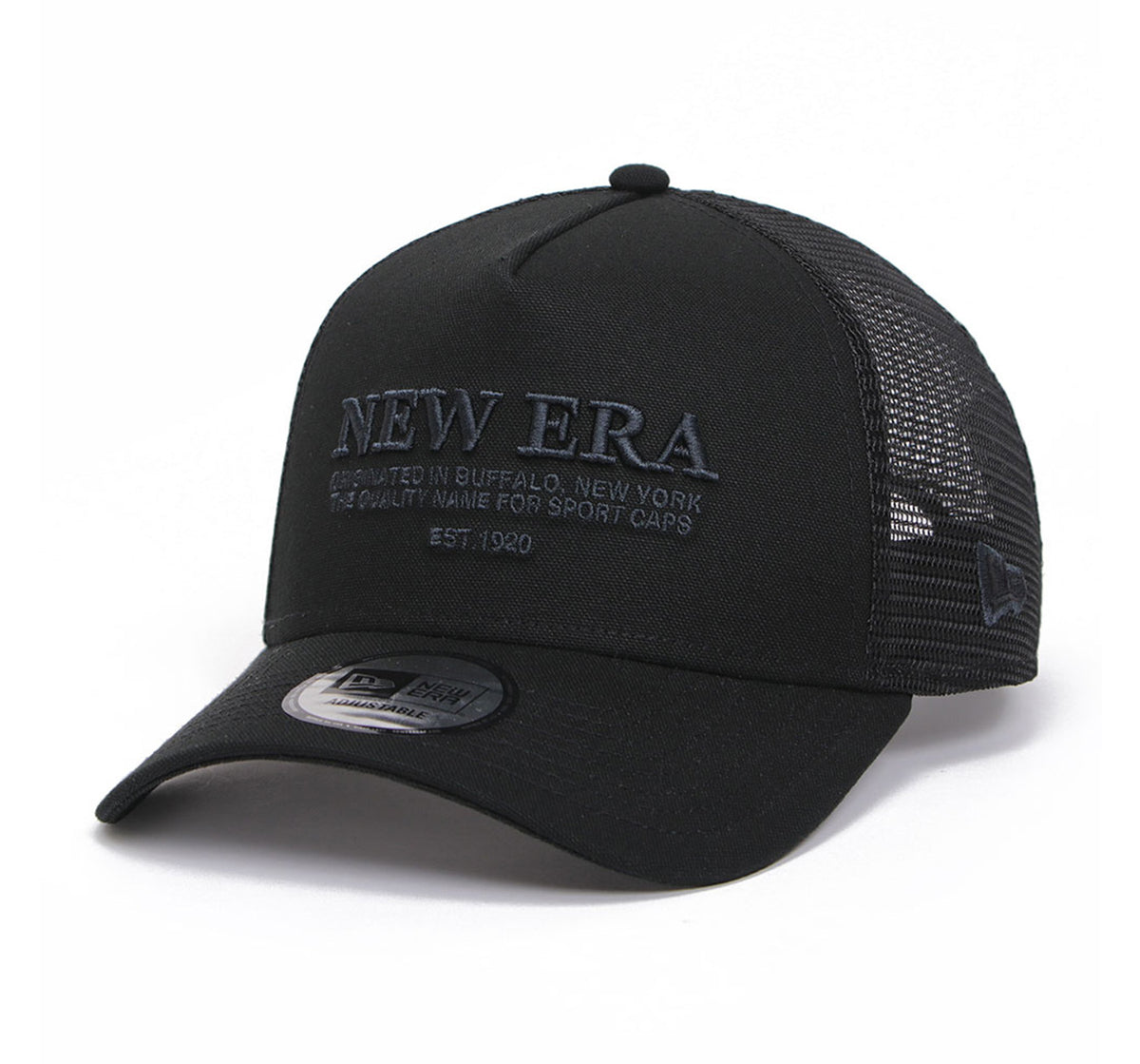 Wordmark Logo Duck Canvas 9FORTY A-Frame Trucker Adjustable Cap Black