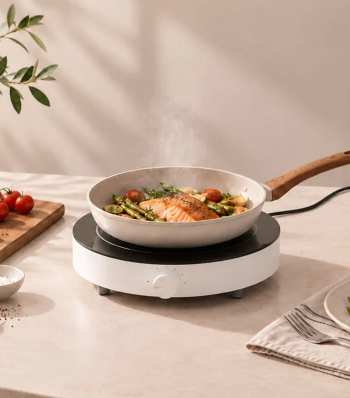 Portable Induction Cooker White/Black