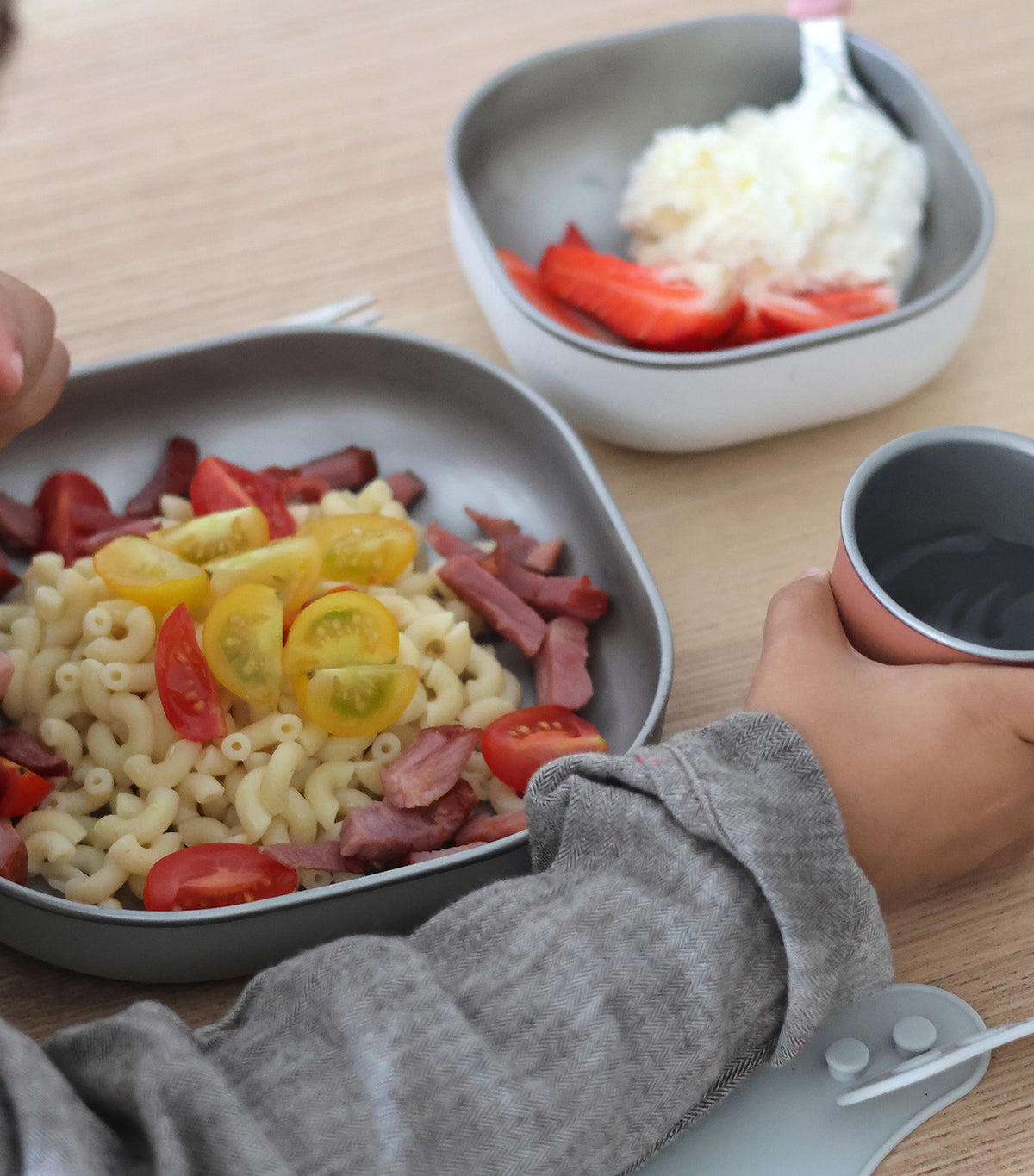 Stainless Steel Meal Set Terracotta