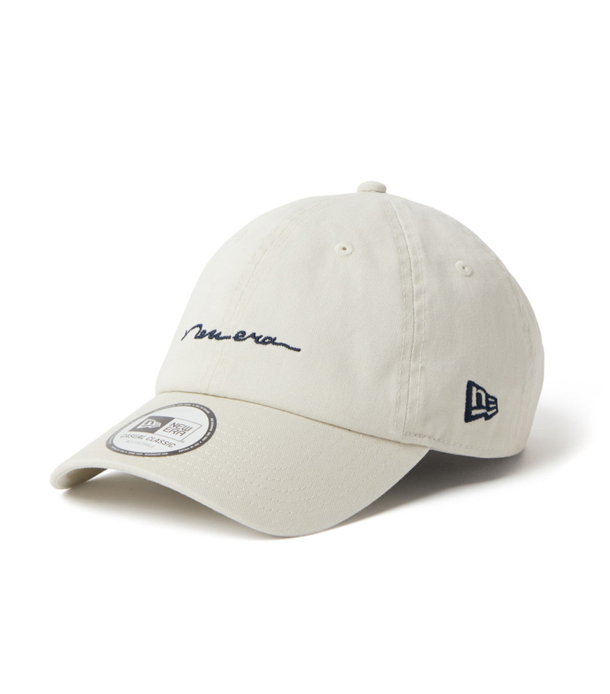 Handwritten Logo Casual Classic Cap Ivory