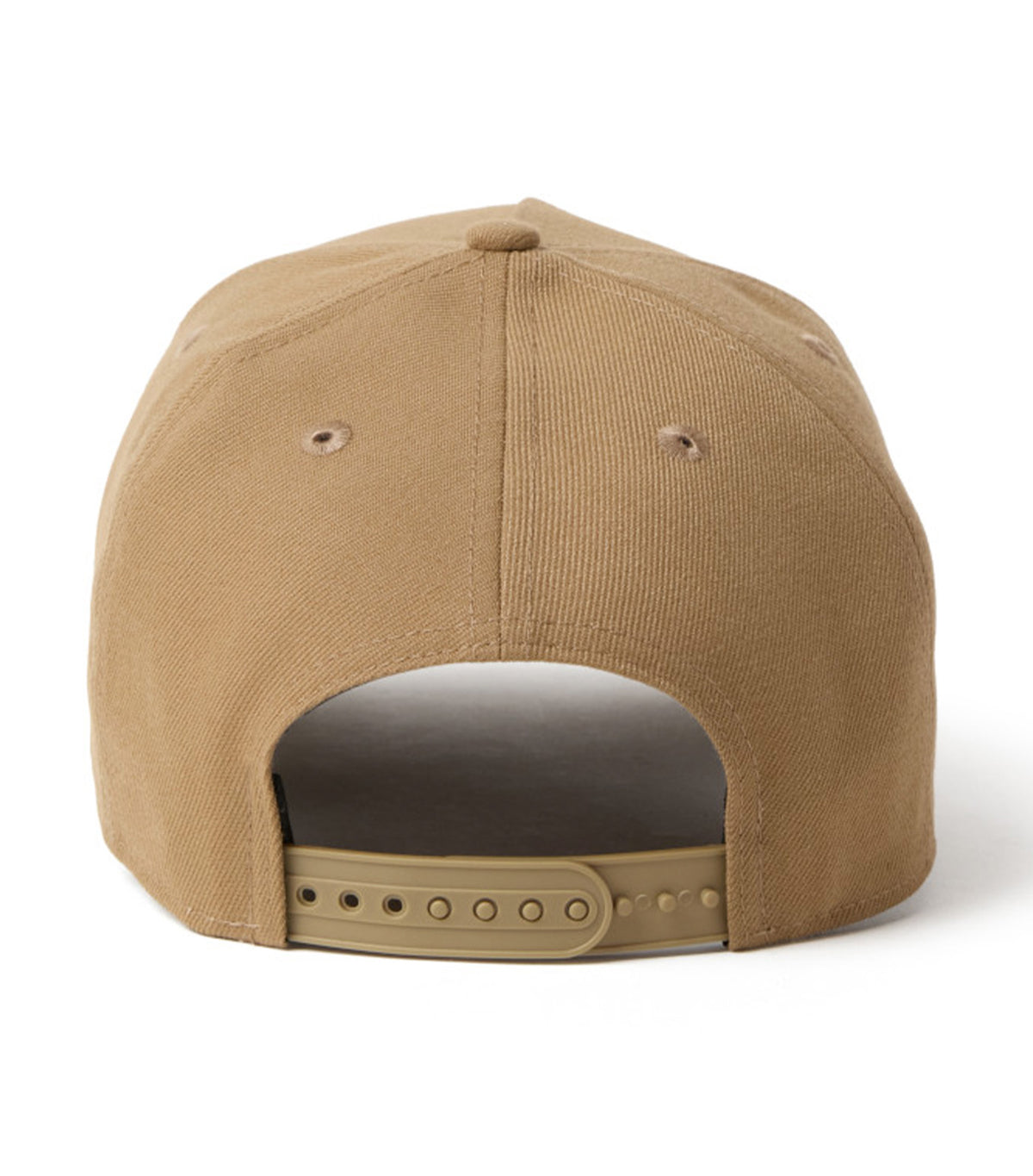 Wordmark Brand Name Logo 9FORTY A-Frame Snapback Cap Khaki