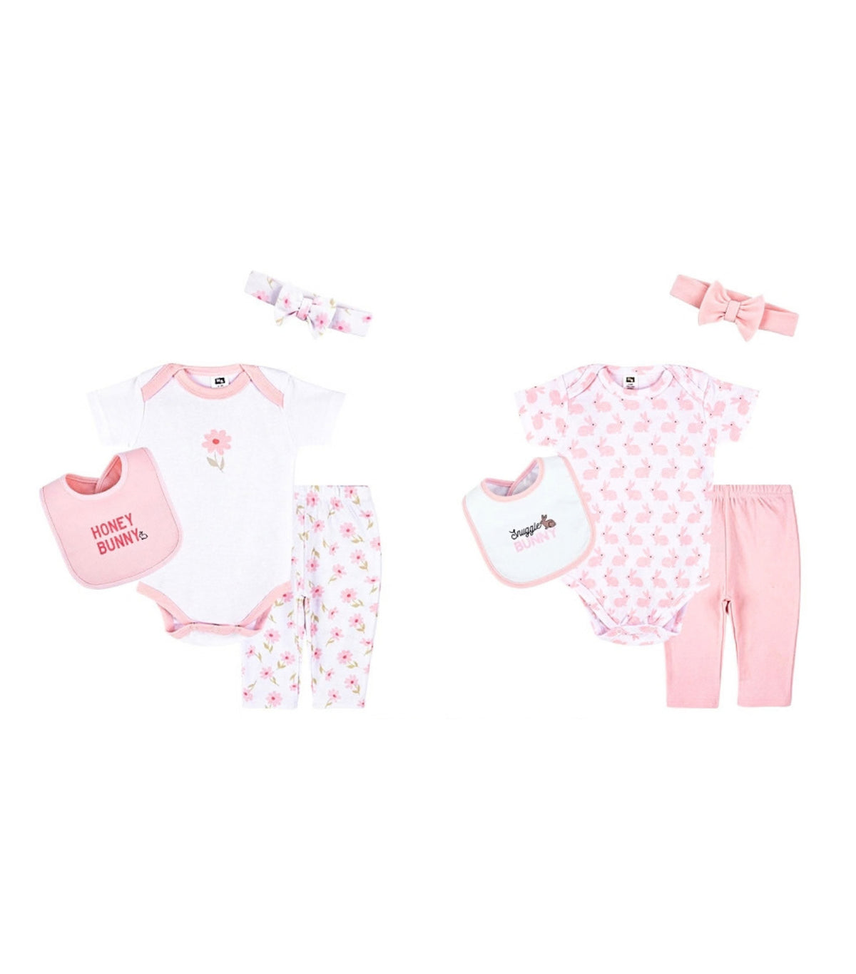8pc Grow with Me Set Pink Honey Bunny