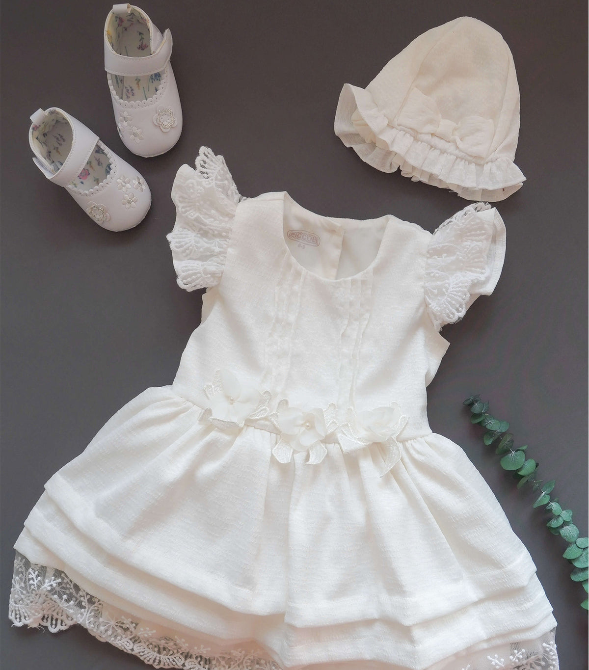 Claire Dress Set White