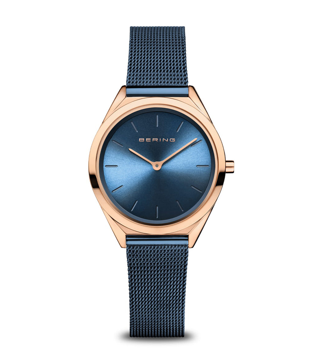 17031-367 Women's Ultra Slim Quartz Watch Blue/Rose Gold