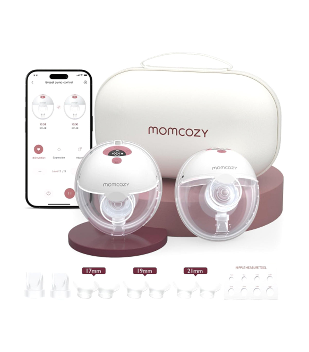 M5 Smart Breastpump (with App) Double Maroon