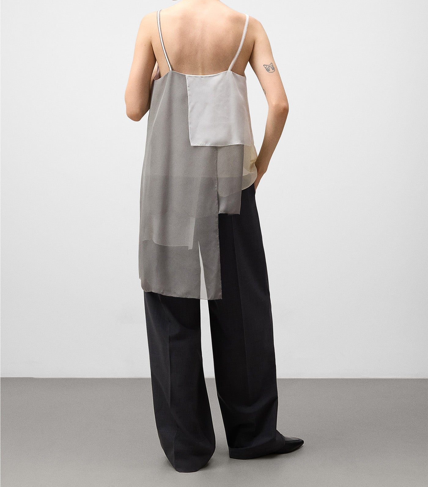 Recycled Polyester Top Ecru