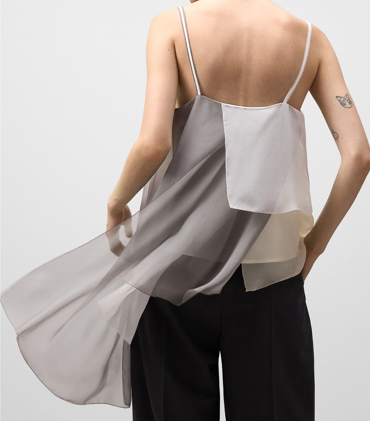 Recycled Polyester Top Ecru