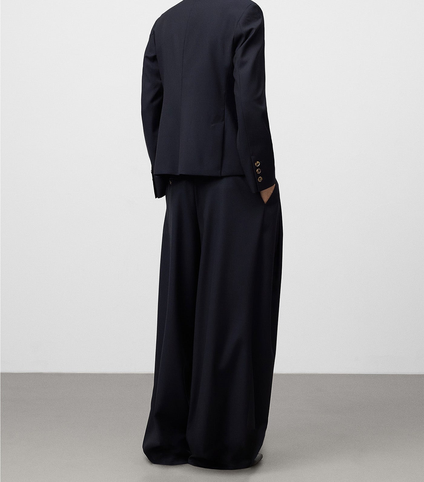 Adolfo Dominguez Tailored Trousers Navy Blue