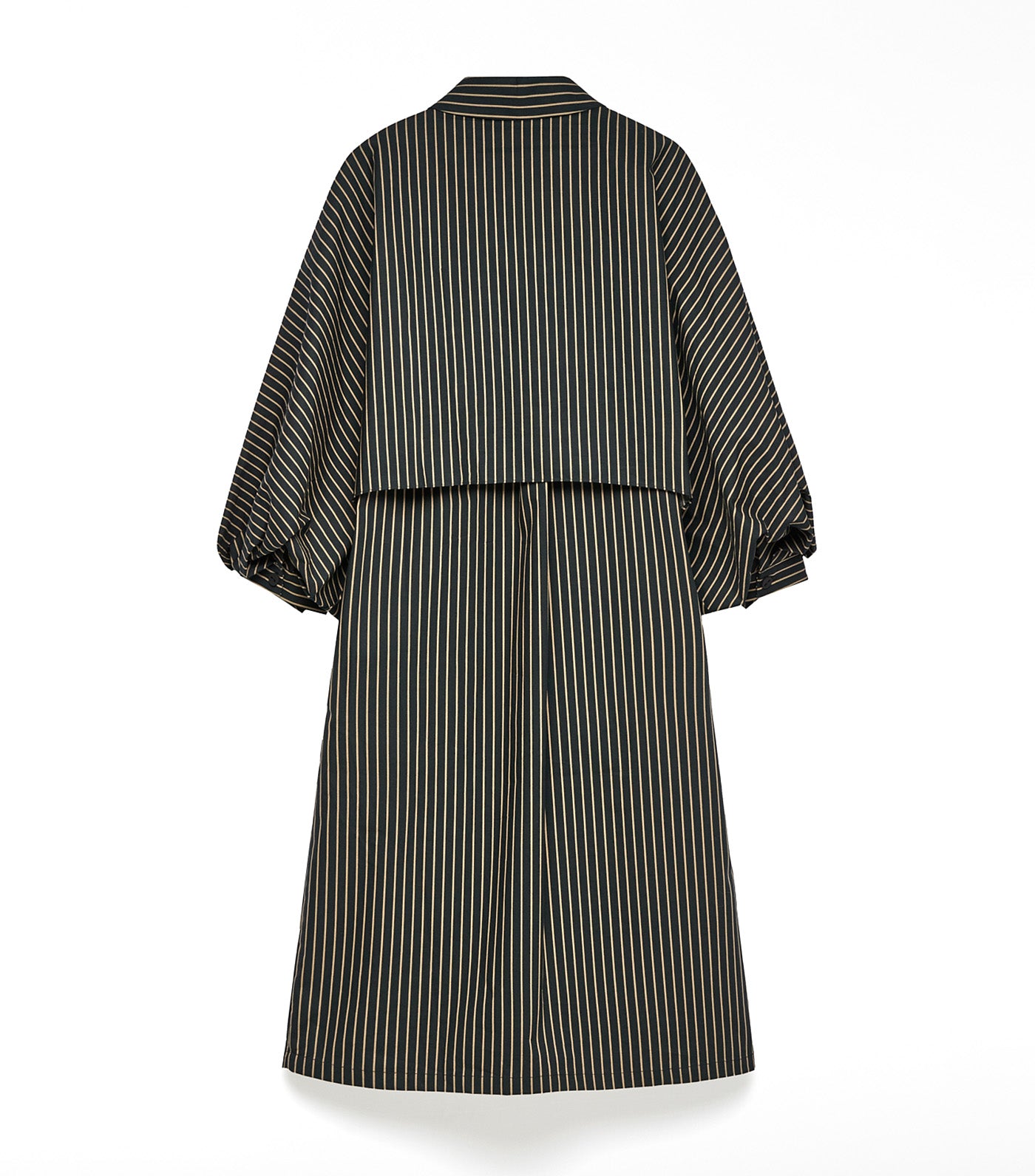 Cotton Striped Shirt Dress Navy Blue/Ecru Stripe