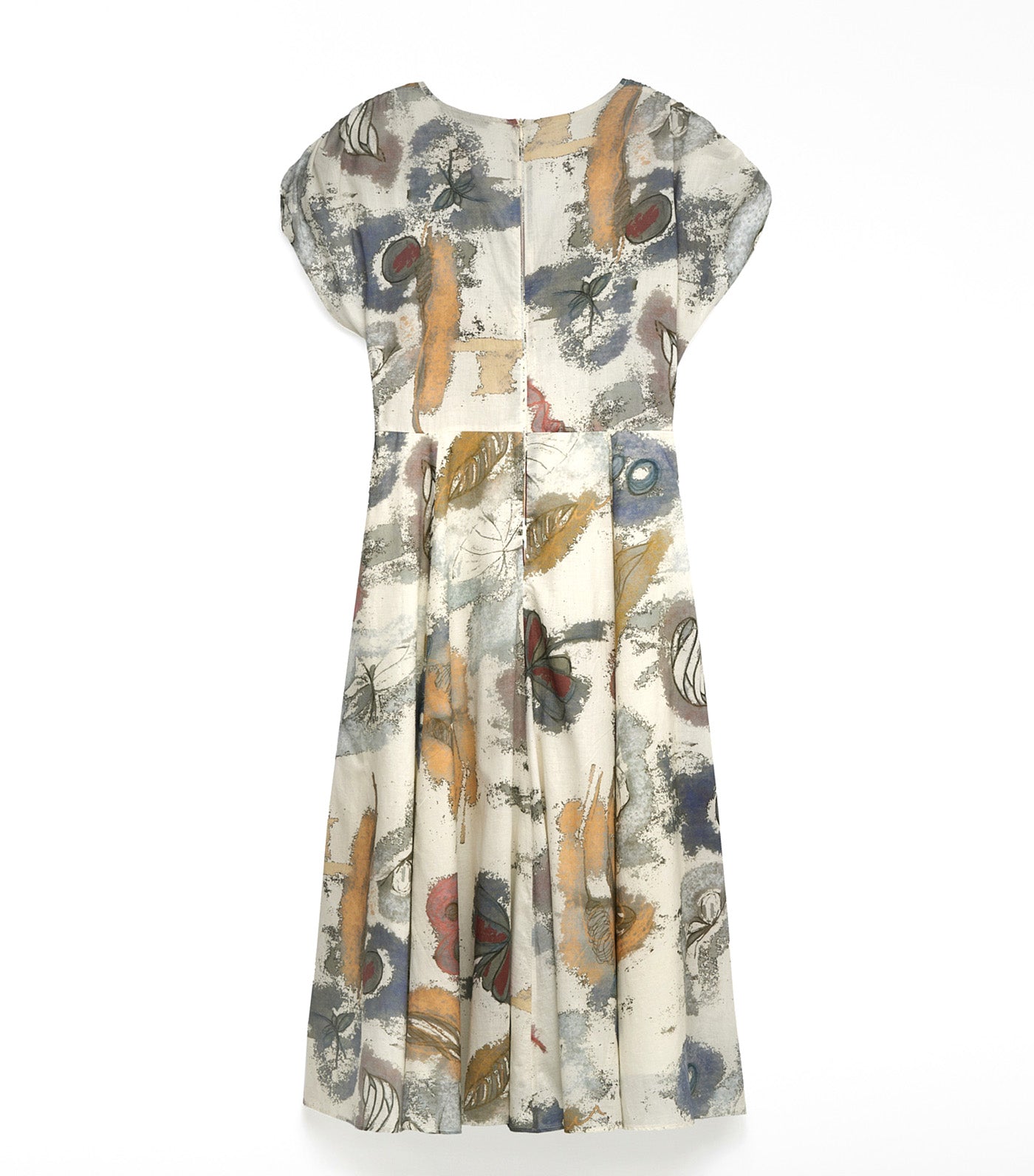 Ruched Printed Dress Multicolor