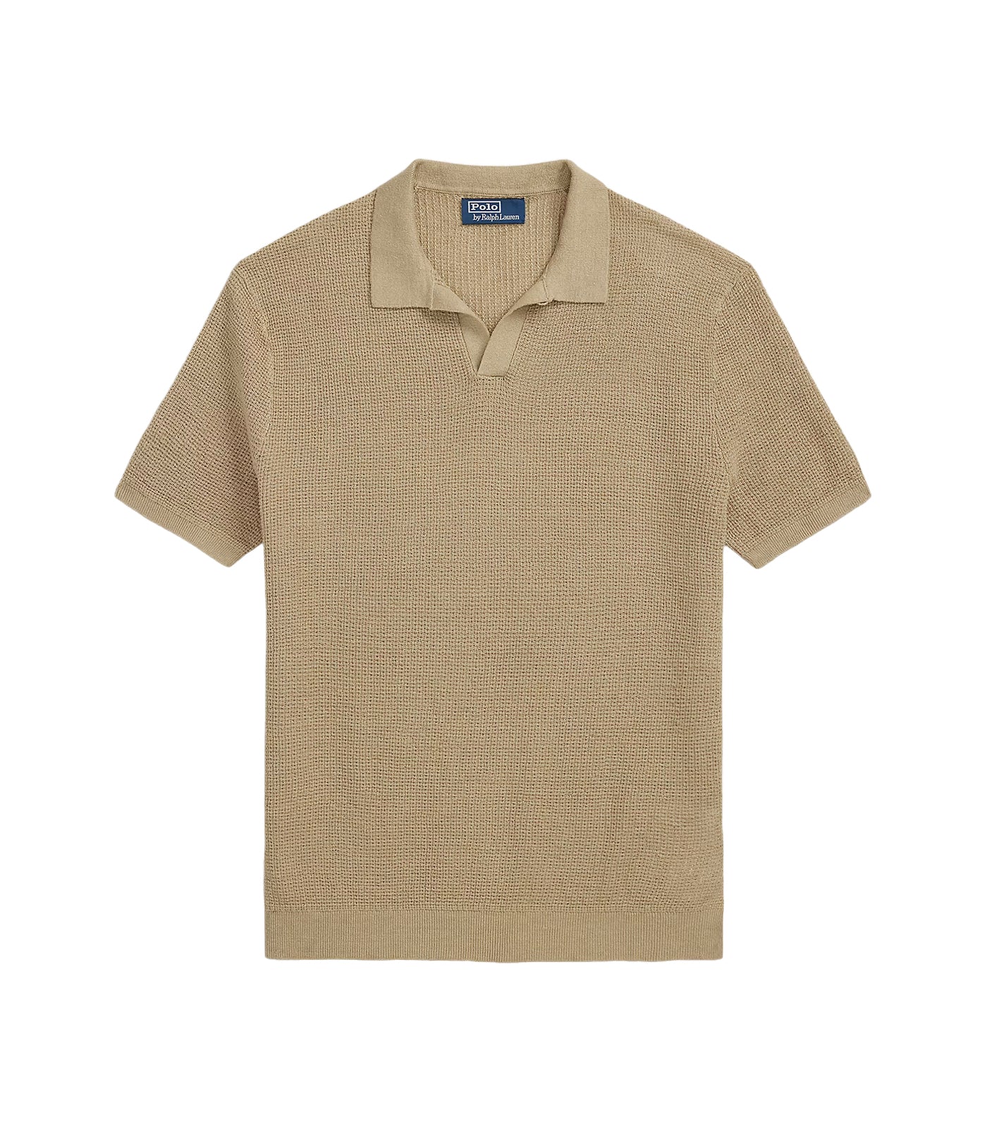 Men's Mesh-Knit Linen Short-Sleeve Sweater