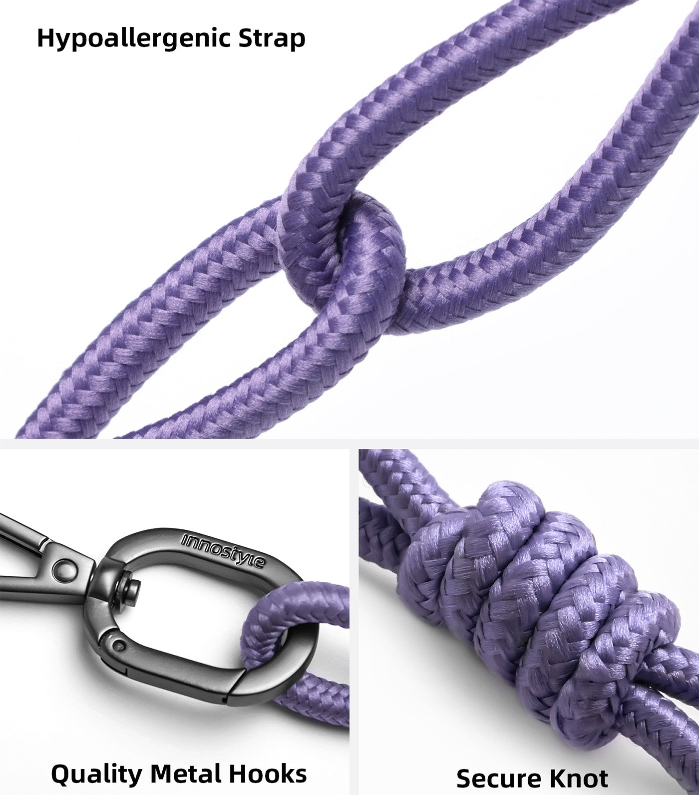 Phone Lanyard 6mm Purple