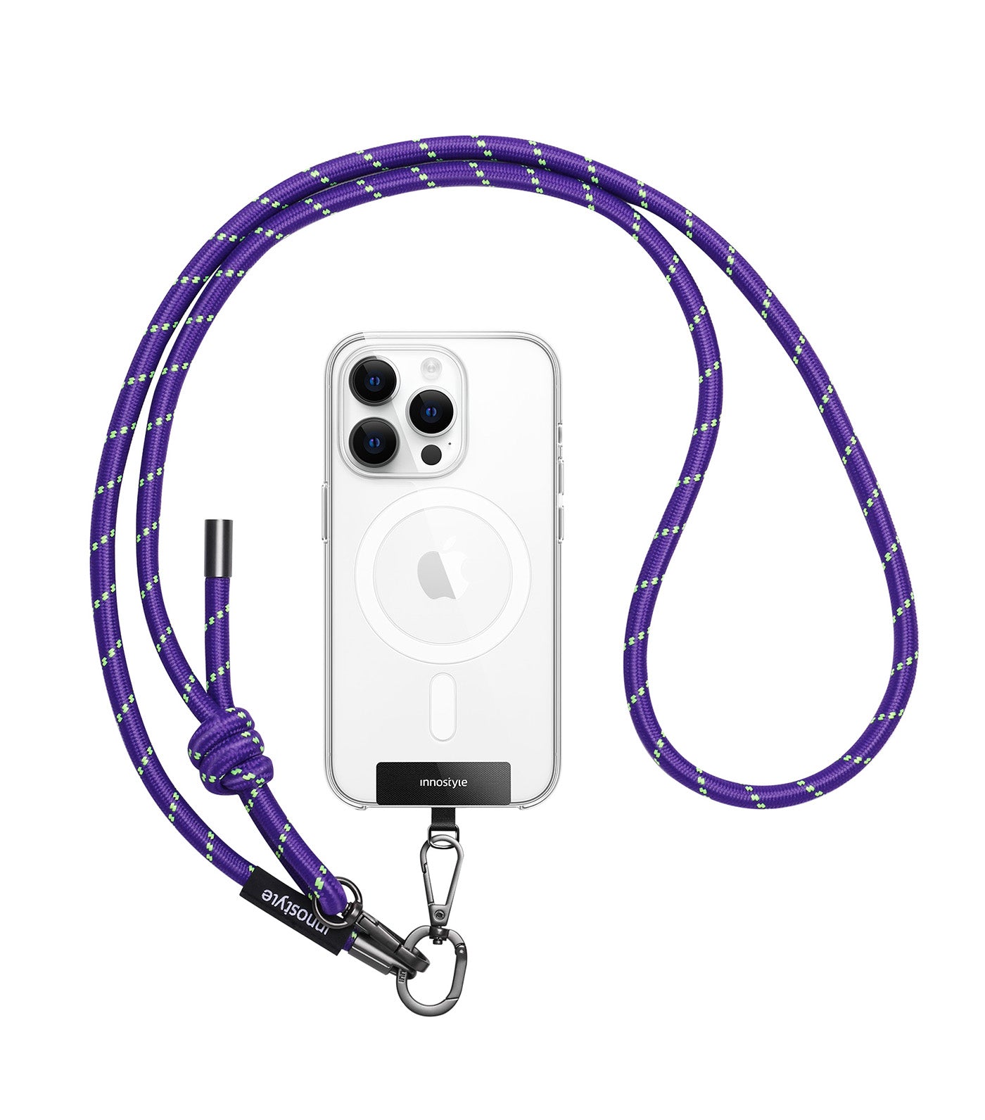 Phone Lanyard 8mm Purple Green