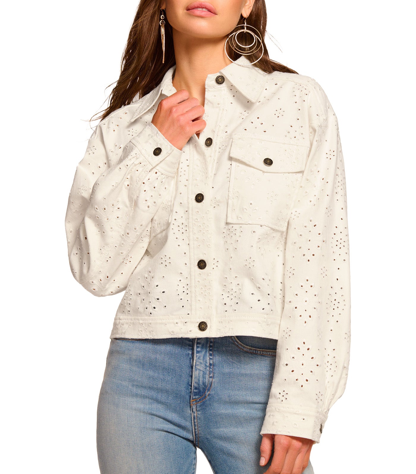 Martha Jacket White Eyelet