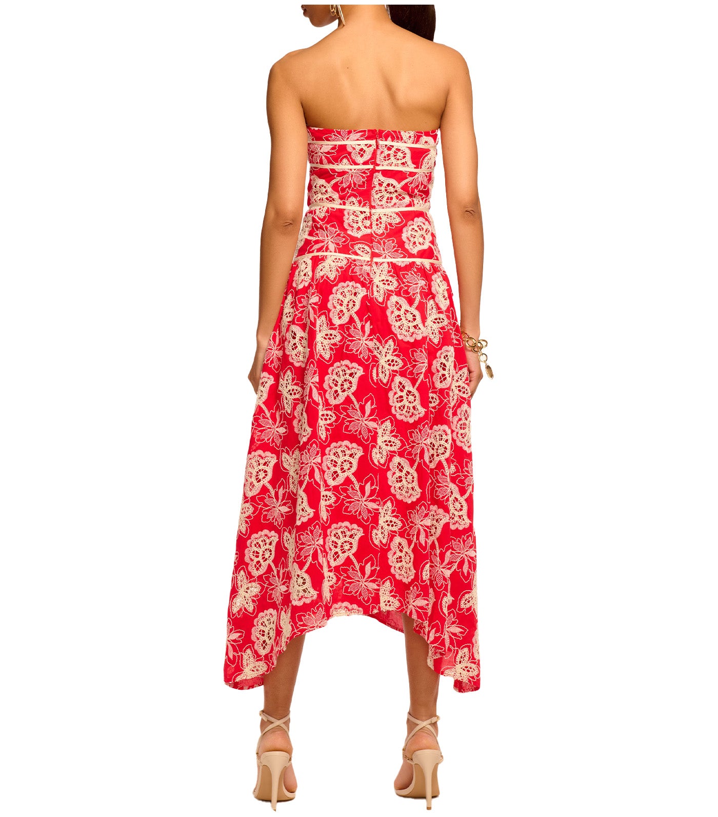 Blanca Dress Flame Flower