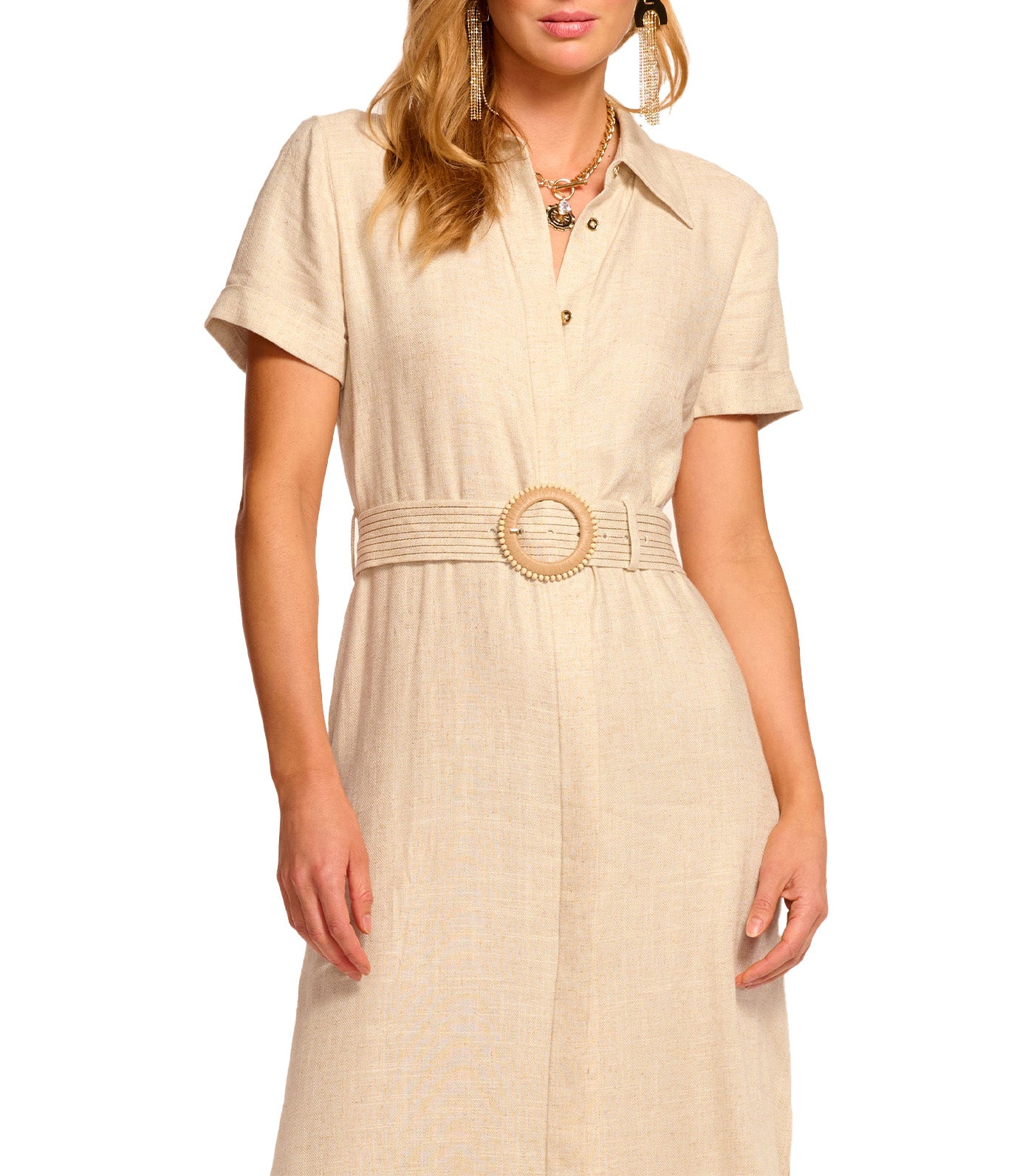 Melina Dress Burl Linen