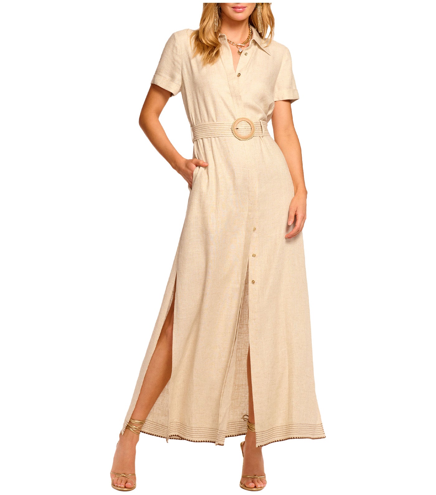Melina Dress Burl Linen
