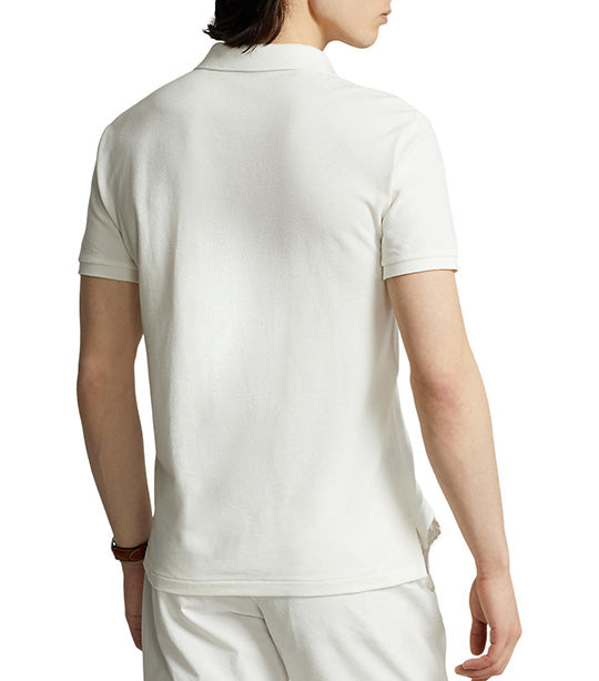 Men's Custom Slim Fit Big Pony Mesh Polo Shirt Nevis