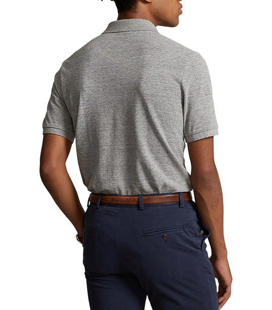 Men's Custom Slim Fit Mesh Polo Shirt Canterbury Heather